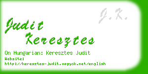 judit keresztes business card